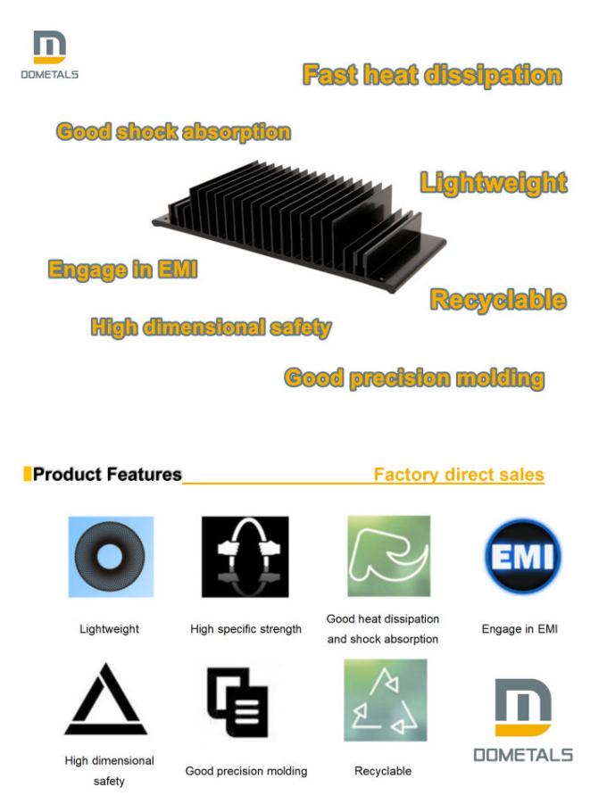 AZ91 Magnesium Alloy Semiconductor Heat Sink In Power Electronics